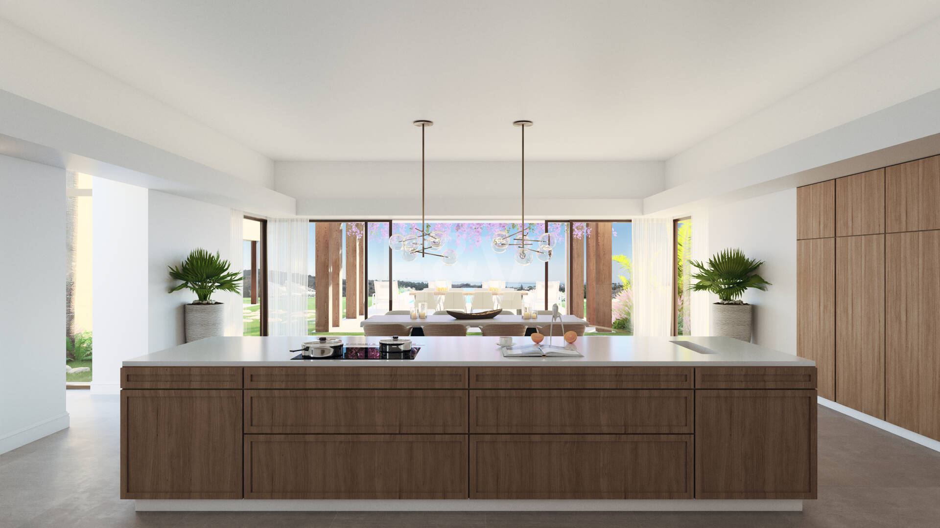 Villa contemporánea en primera línea de Los Flamingos Golf con vistas abiertas al mar