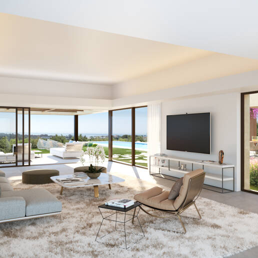 Contemporary Villa Frontline Los Flamingos Golf with Open Sea Views