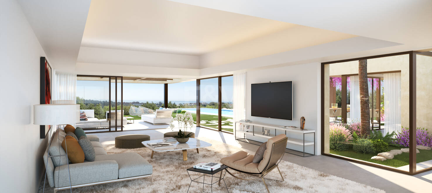 Contemporary Villa Frontline Los Flamingos Golf with Open Sea Views