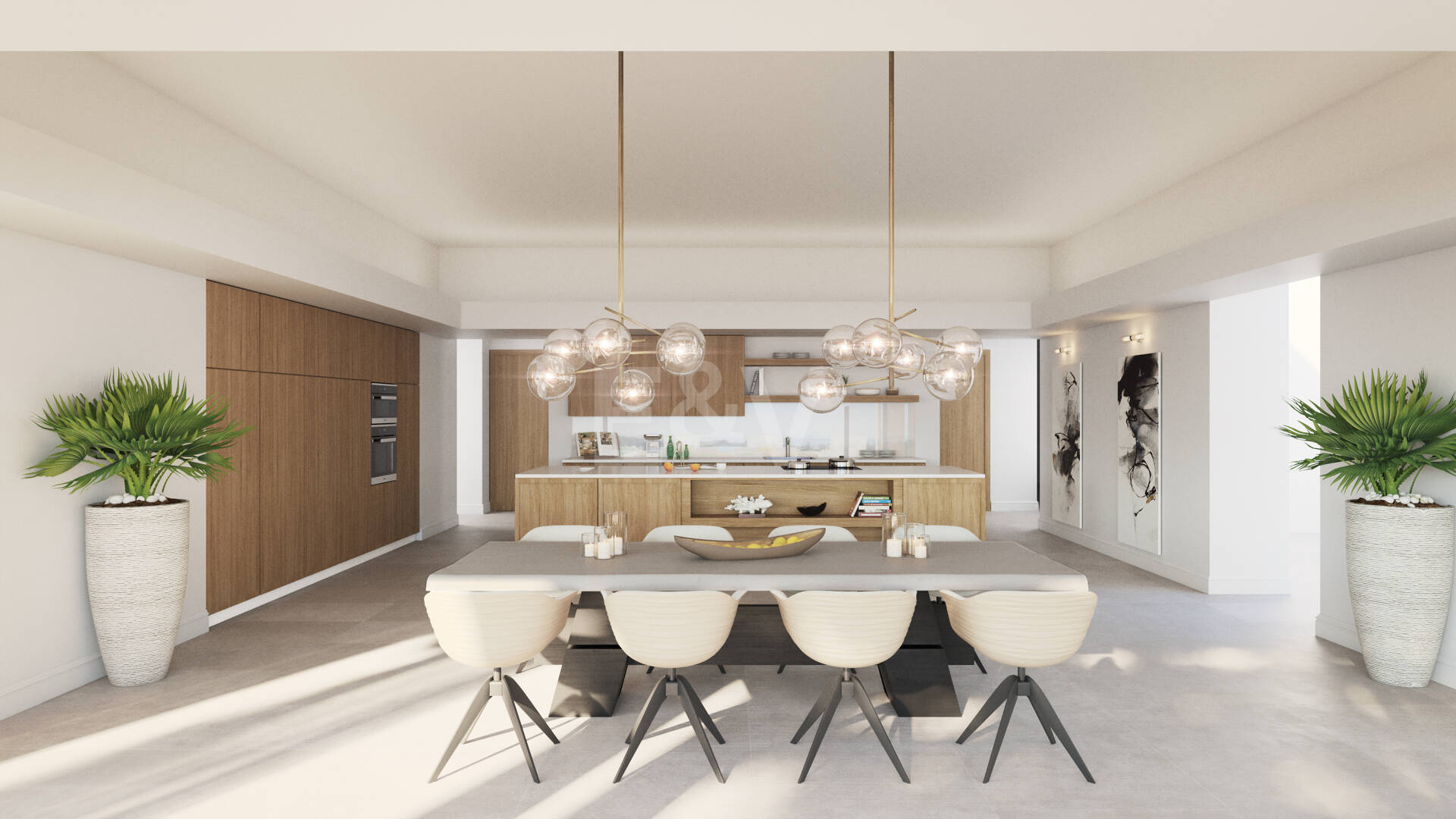 Villa contemporánea en primera línea de Los Flamingos Golf con vistas abiertas al mar