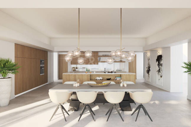 Samtida Villa Frontline Los Flamingos Golf med öppen havsutsikt