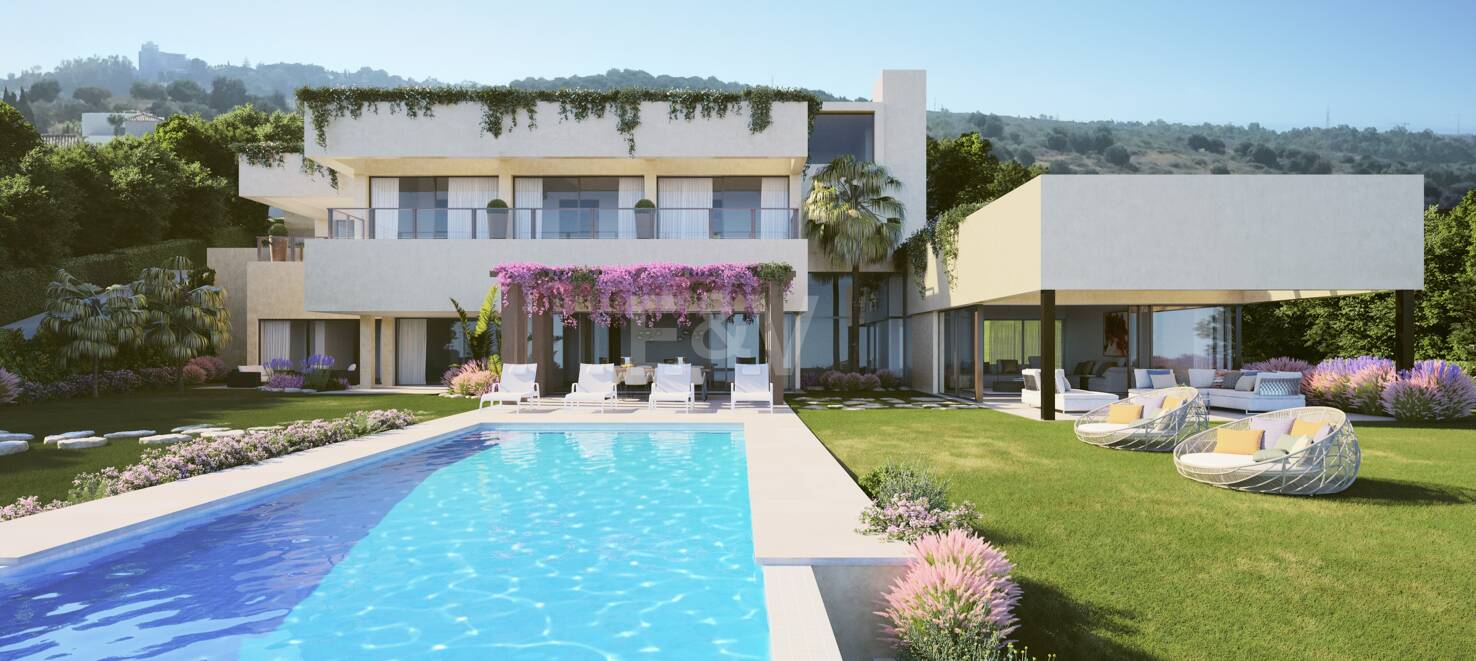 Contemporary Villa Frontline Los Flamingos Golf with Open Sea Views