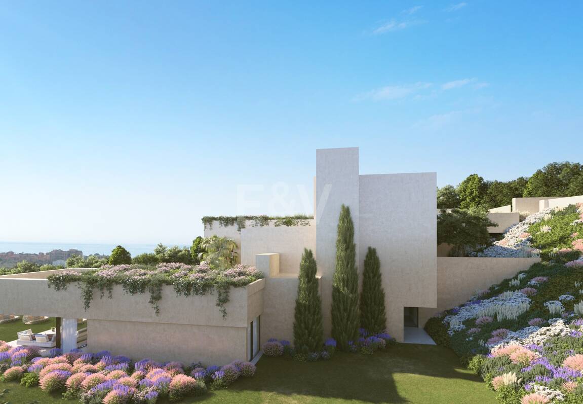 Samtida Villa Frontline Los Flamingos Golf med öppen havsutsikt