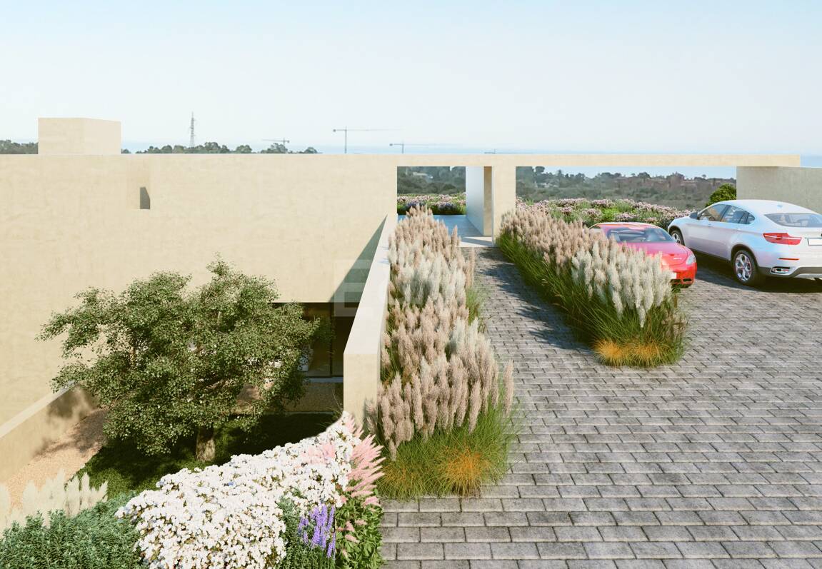 Samtida Villa Frontline Los Flamingos Golf med öppen havsutsikt