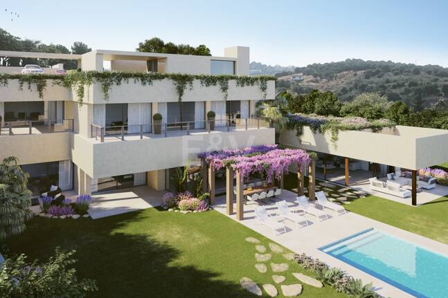 Samtida Villa Frontline Los Flamingos Golf med öppen havsutsikt