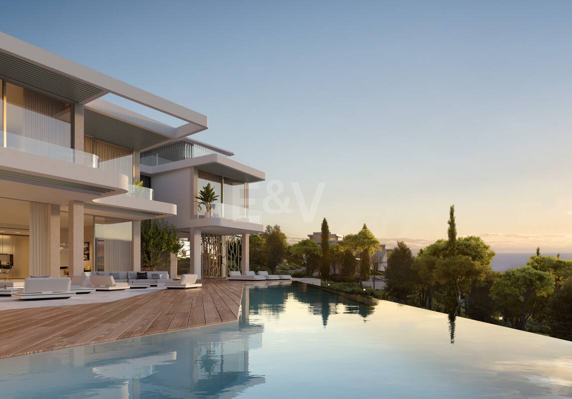 Lamborghini-inspirerad Villa med en spektakulär fusion av design, golf och havsutsikt i El Paraiso Alto