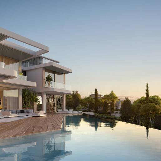 Von Lamborghini inspirierte Villa mit einer spektakulären Kombination aus Design, Golf und Meerblick in El Paraiso Alto