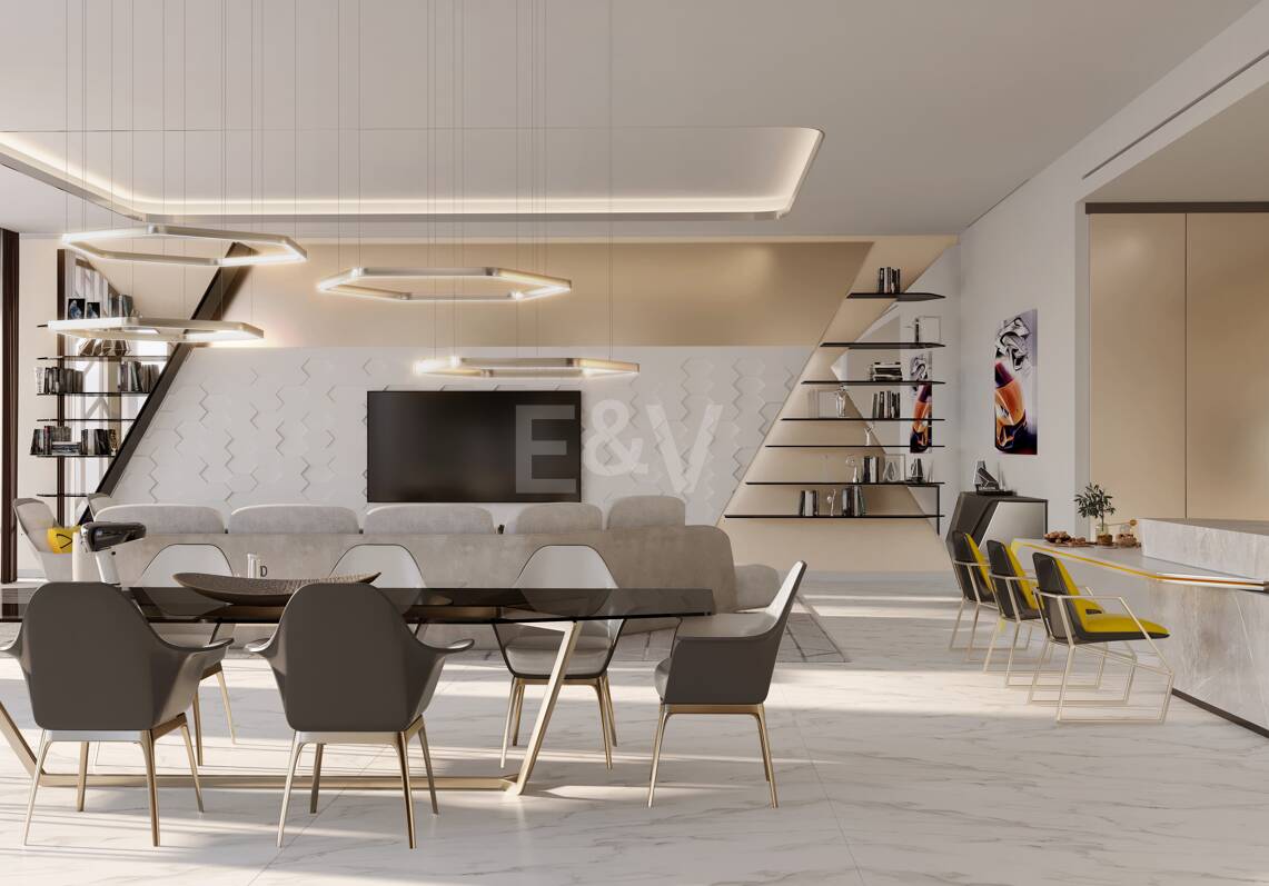 Lamborghini-inspirerad Villa med en spektakulär fusion av design, golf och havsutsikt i El Paraiso Alto