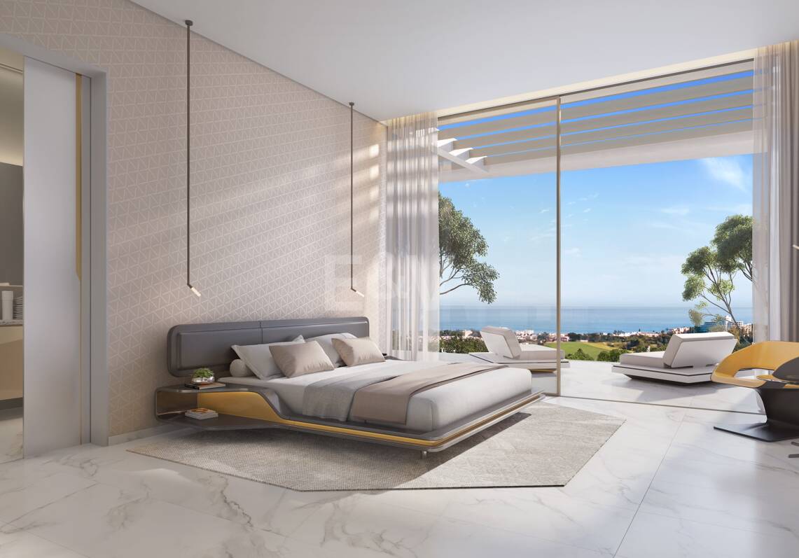 Von Lamborghini inspirierte El Paraiso Alto Villa mit Meer- und Golfblick