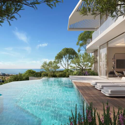 Lamborghini-inspirerade El Paraiso Alto Villa med utsikt över havet och Golf