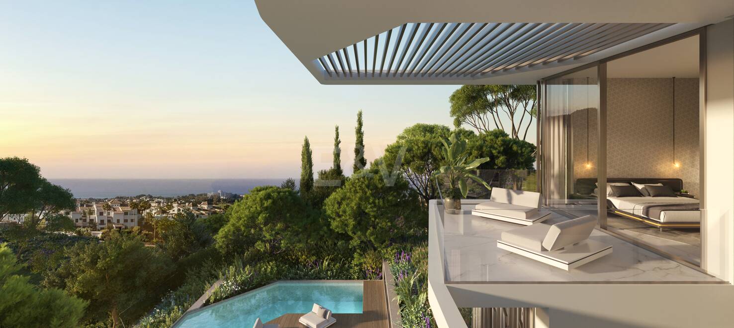 Lamborghini-inspirerade El Paraiso Alto Villa med utsikt över havet och Golf
