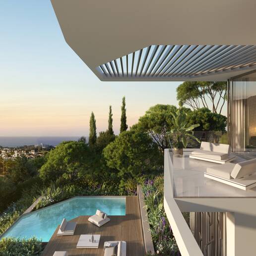 Lamborghini-inspirerade El Paraiso Alto Villa med utsikt över havet och Golf