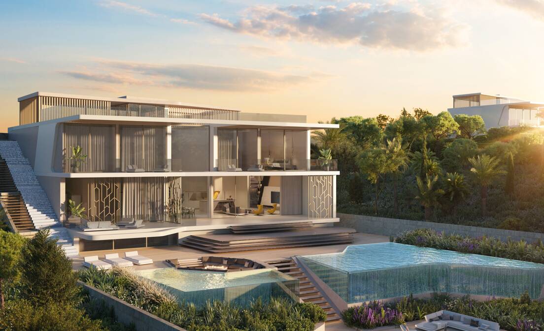 Lamborghini-inspired Villa with Sea and Golf Views in El Paraiso Alto