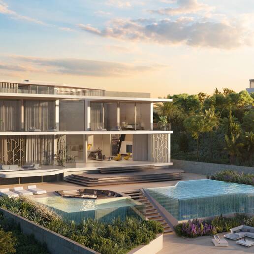 D'inspiration lamborghini Villa avec vue sur la mer et le golf à El Paraiso Alto