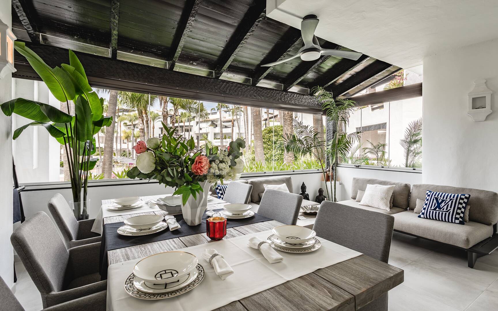 Impeccable Southwest-Facing Garden Apartment in Marina Puente Romano