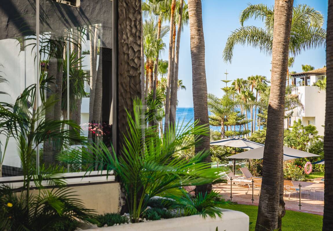 Impeccable Southwest-Facing Garden Apartment in Marina Puente Romano