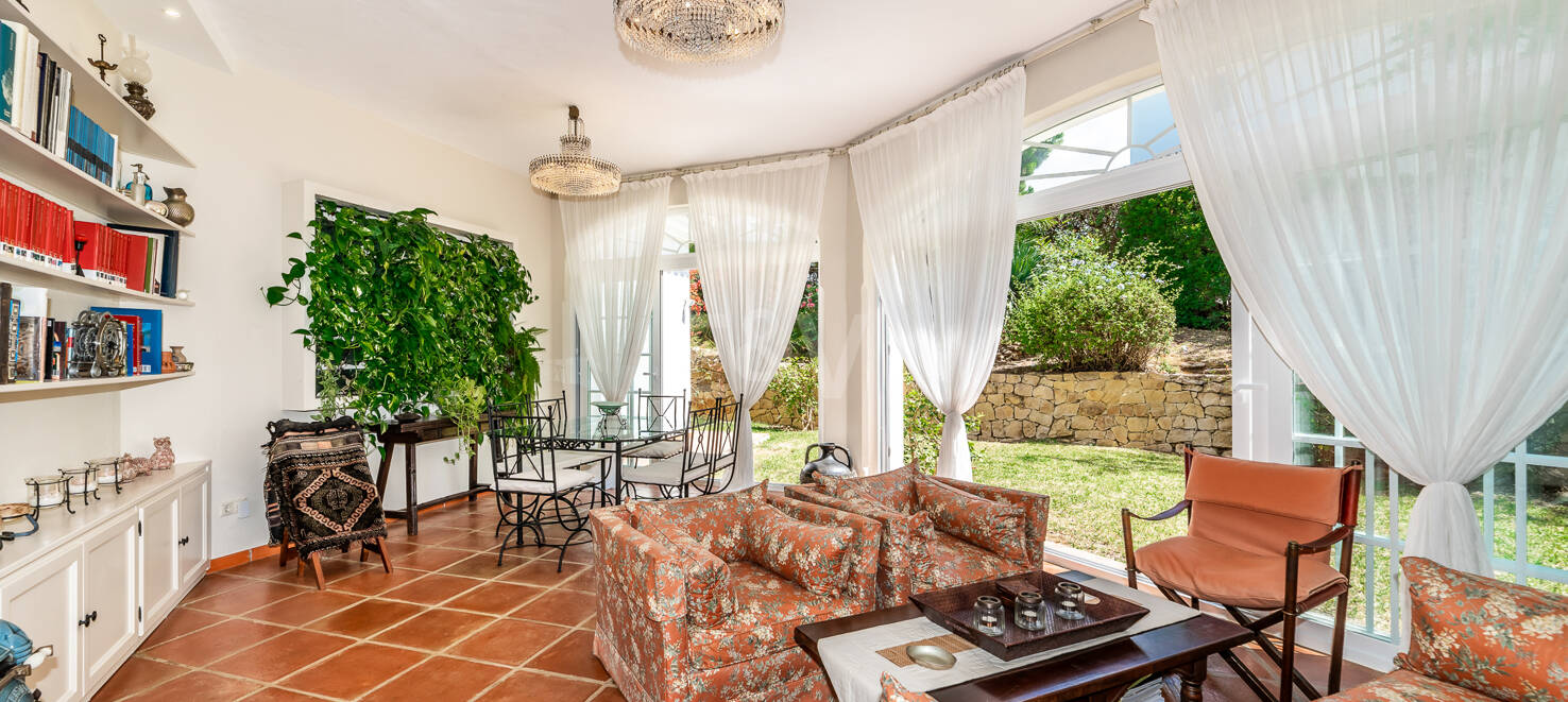 Villa in El Rosario with Panoramic Views in Garden Oasis