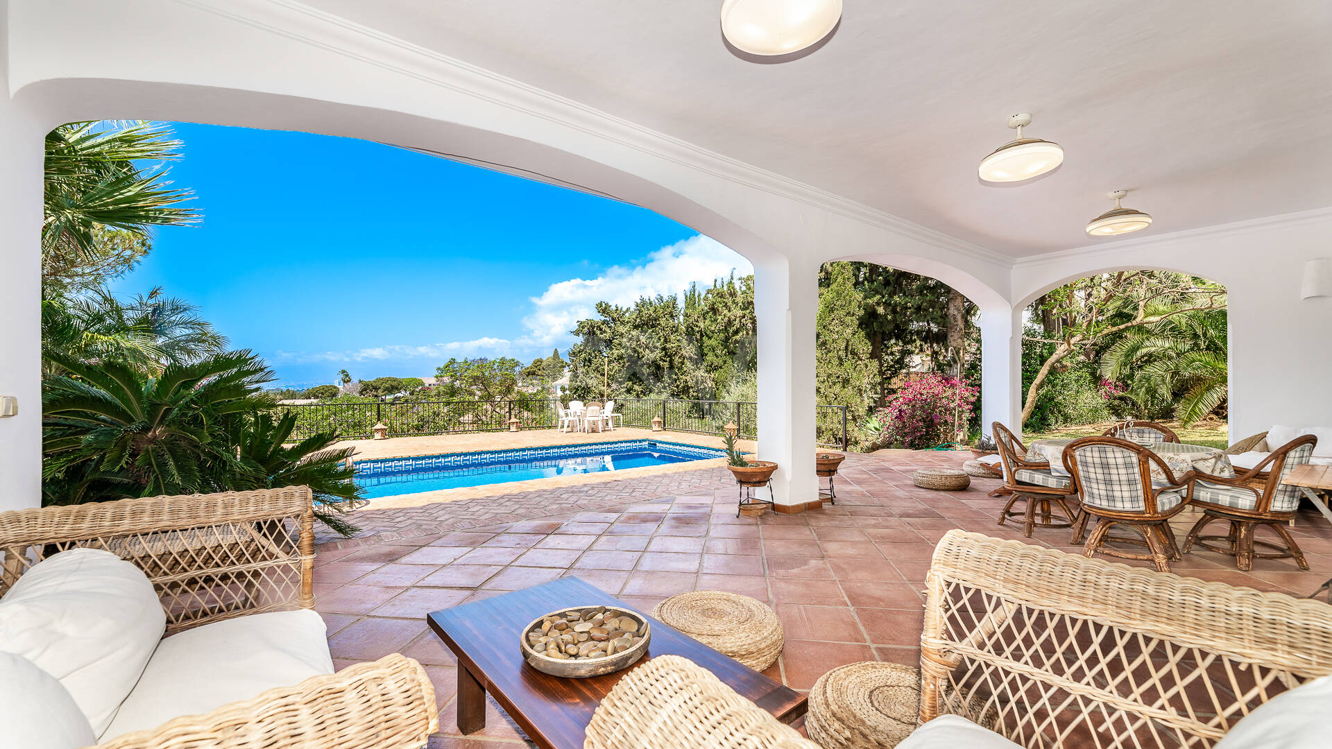 Villa in El Rosario with Panoramic Views in Garden Oasis