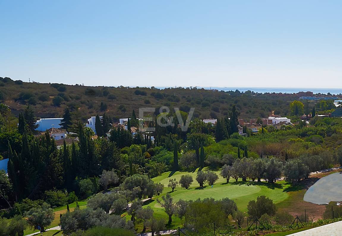 Villenprojekt in Los Flamingos Golf mit Panoramablick auf Golf und Meer