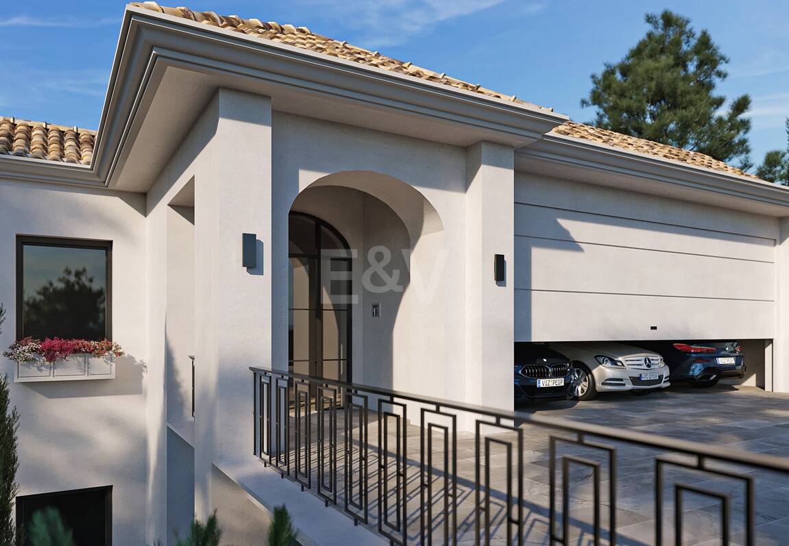 Villenprojekt in Los Flamingos Golf mit Panoramablick auf Golf und Meer