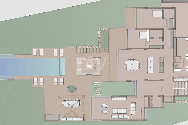 Villenprojekt in Los Flamingos Golf mit Panoramablick auf Golf und Meer