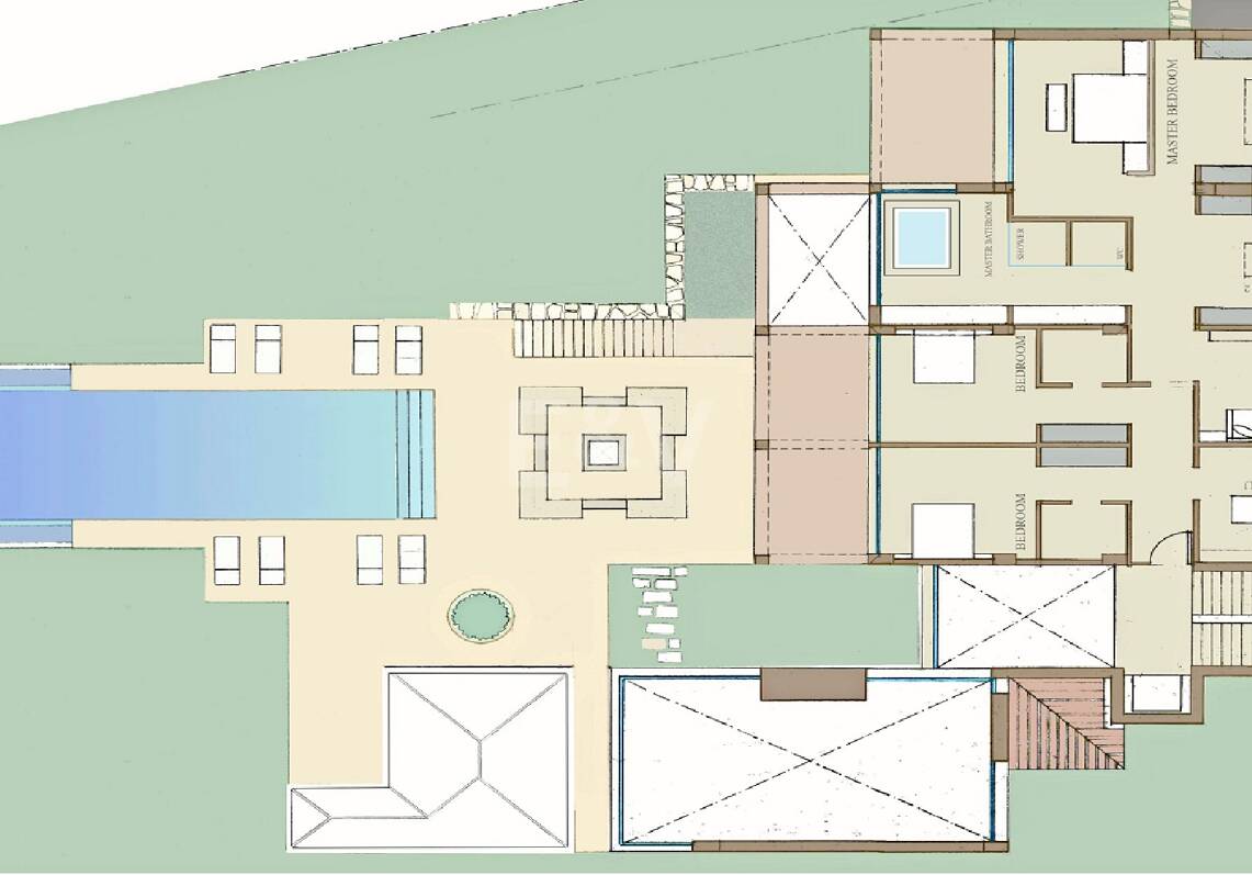 Projet de Villa à Los Flamingos Golf avec vue panoramique sur le golf et la mer