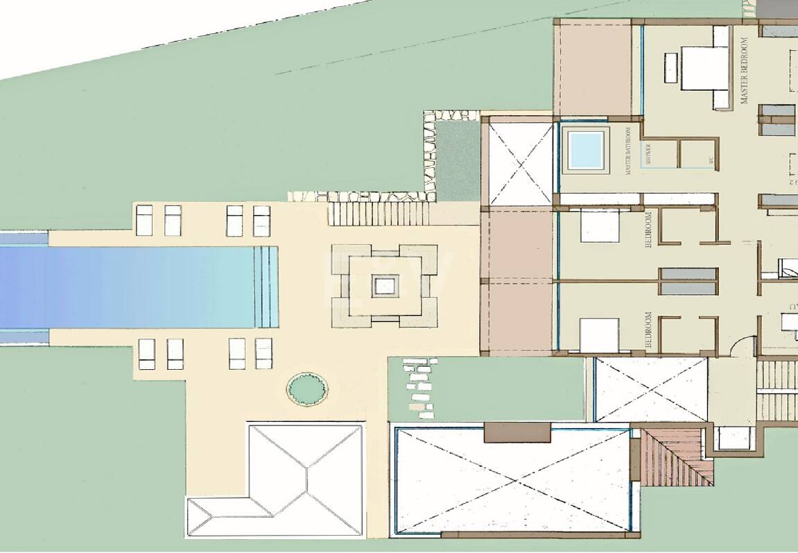 Villenprojekt in Los Flamingos Golf mit Panoramablick auf Golf und Meer