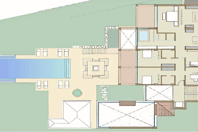 Villenprojekt in Los Flamingos Golf mit Panoramablick auf Golf und Meer