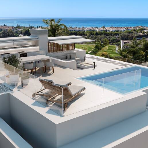 Lyx villor med havsutsikt i Los Monteros