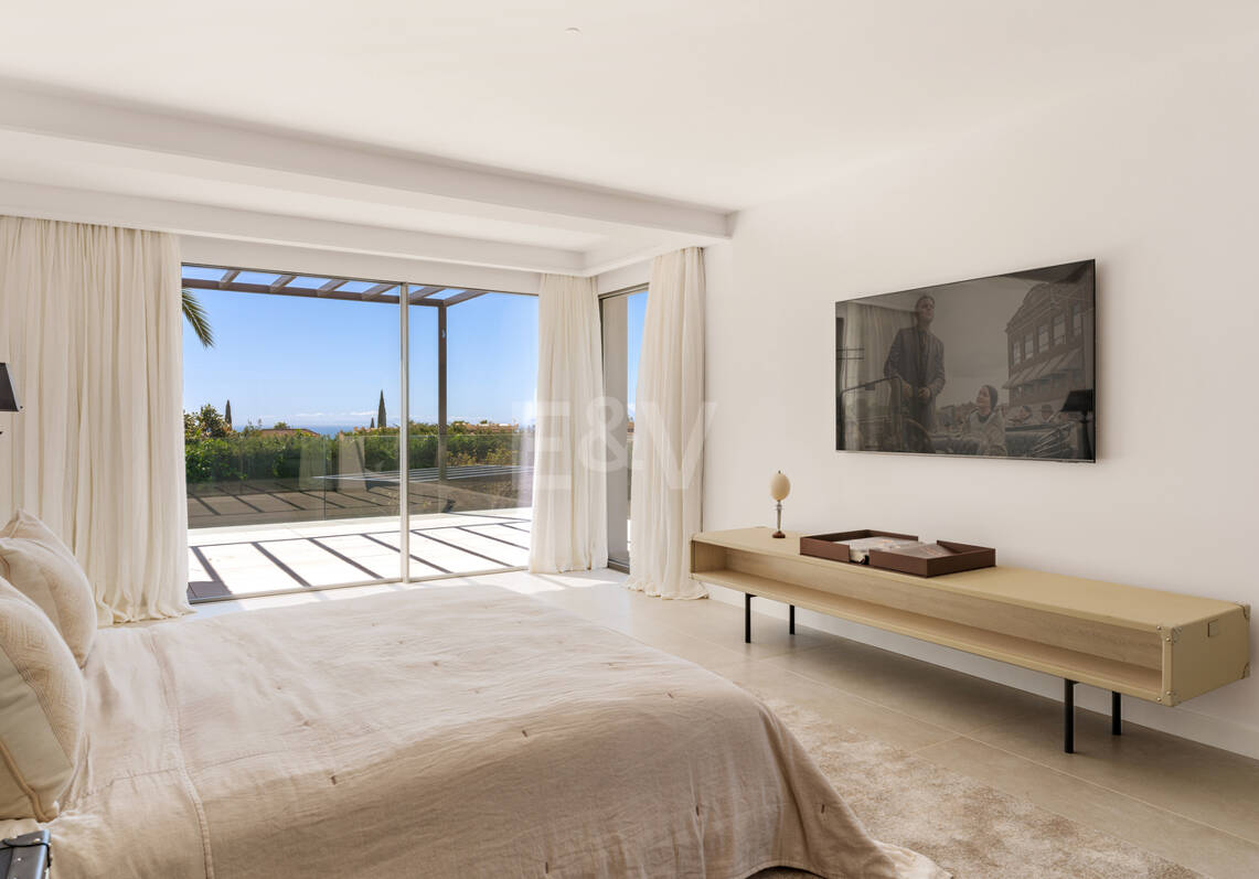 Stylish Villa à Nagüeles avec vue sur la mer et la montagne