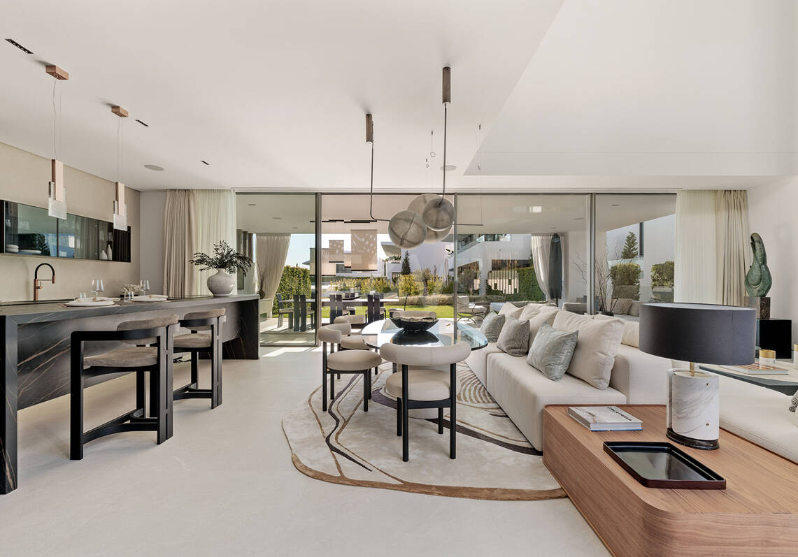 Villas contemporaines sophistiquées sur le mille d'or