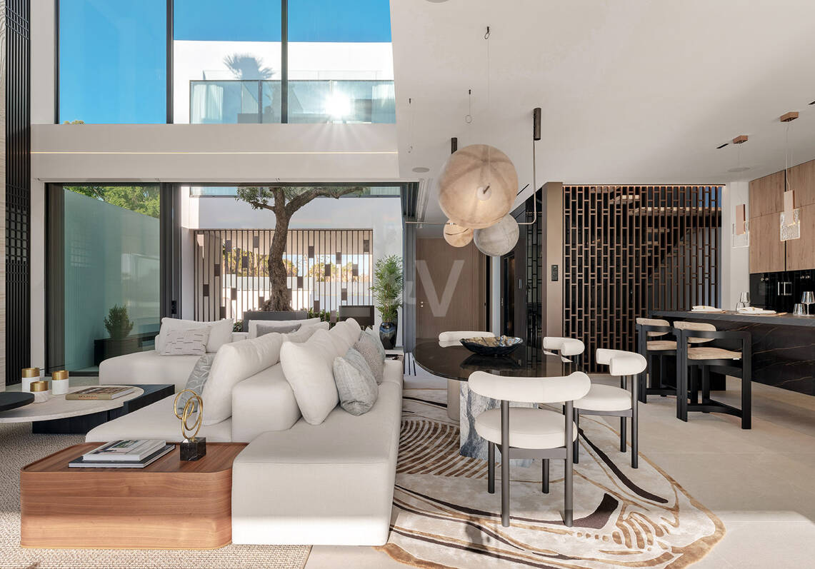 Villas contemporaines sophistiquées sur le mille d'or