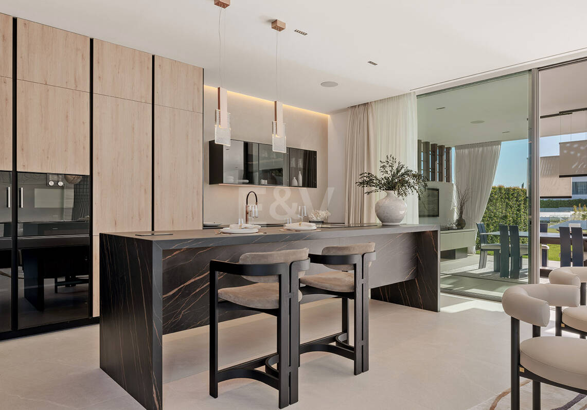 Villas contemporaines sophistiquées sur le mille d'or