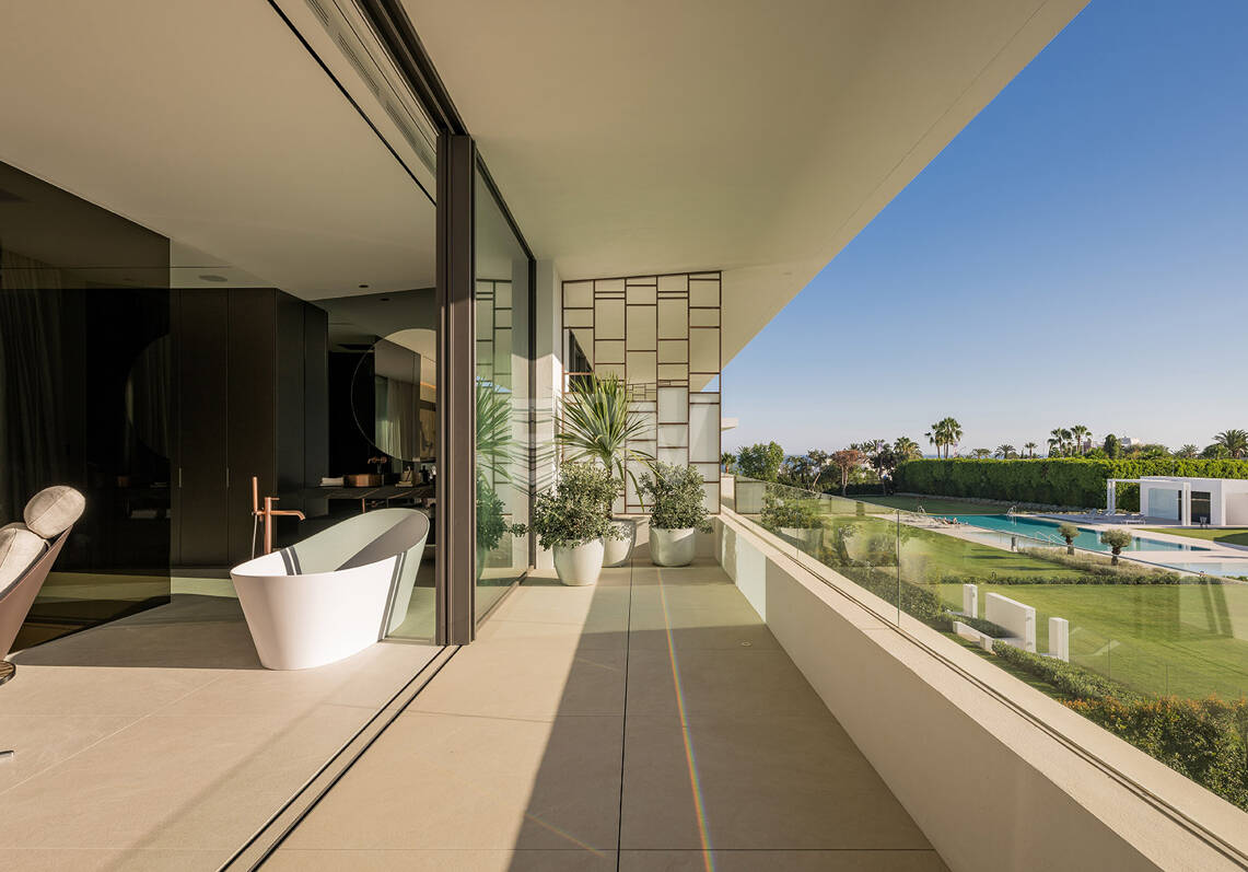 Villas contemporaines sophistiquées sur le mille d'or