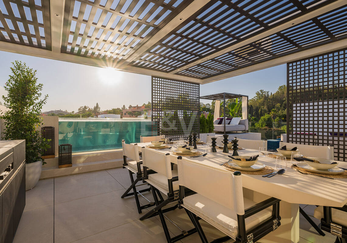 Villas contemporaines sophistiquées sur le mille d'or