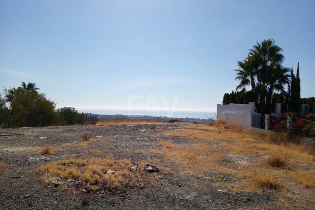 Stor tomt i Los Flamingos Golf med panoramautsikt över havet