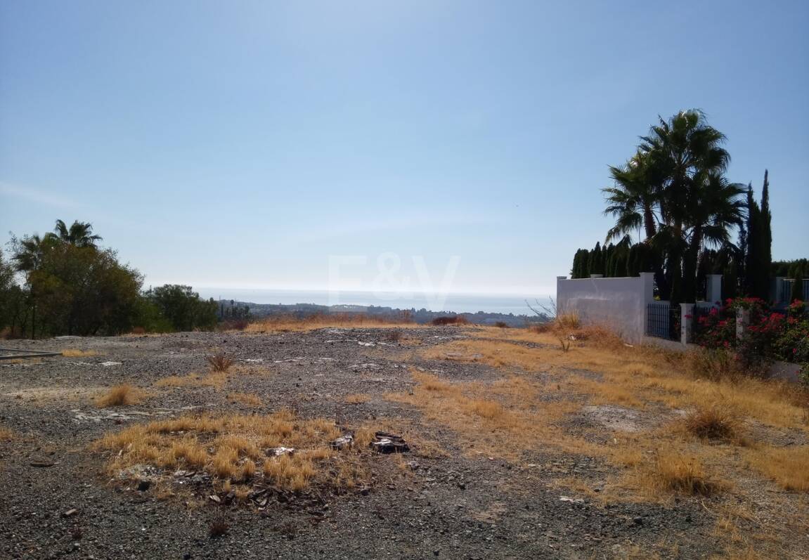 Stor tomt i Los Flamingos Golf med panoramautsikt över havet