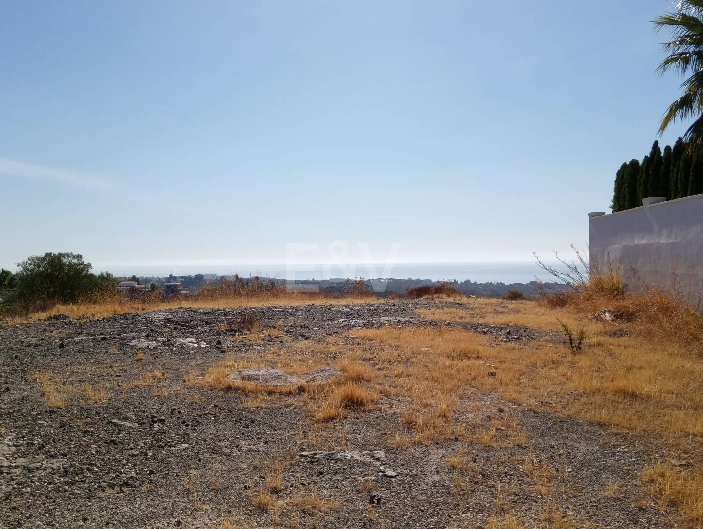 Stor tomt i Los Flamingos Golf med panoramautsikt över havet