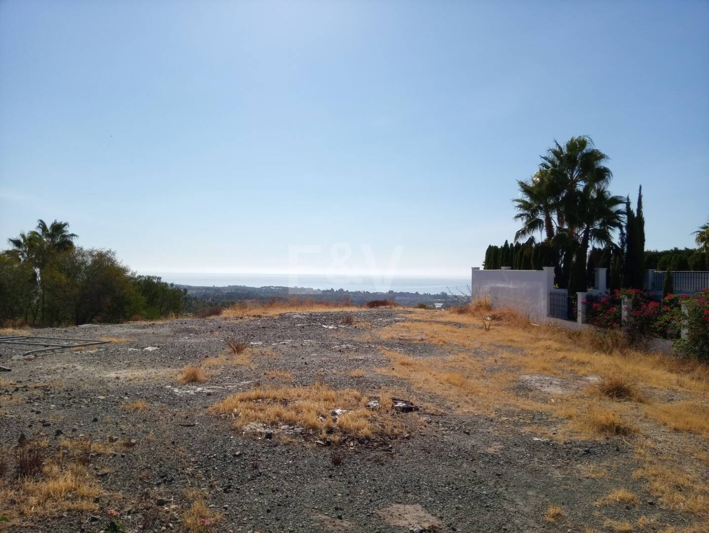 Stor tomt i Los Flamingos Golf med panoramautsikt över havet