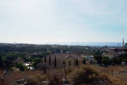 Stor tomt i Los Flamingos Golf med panoramautsikt över havet