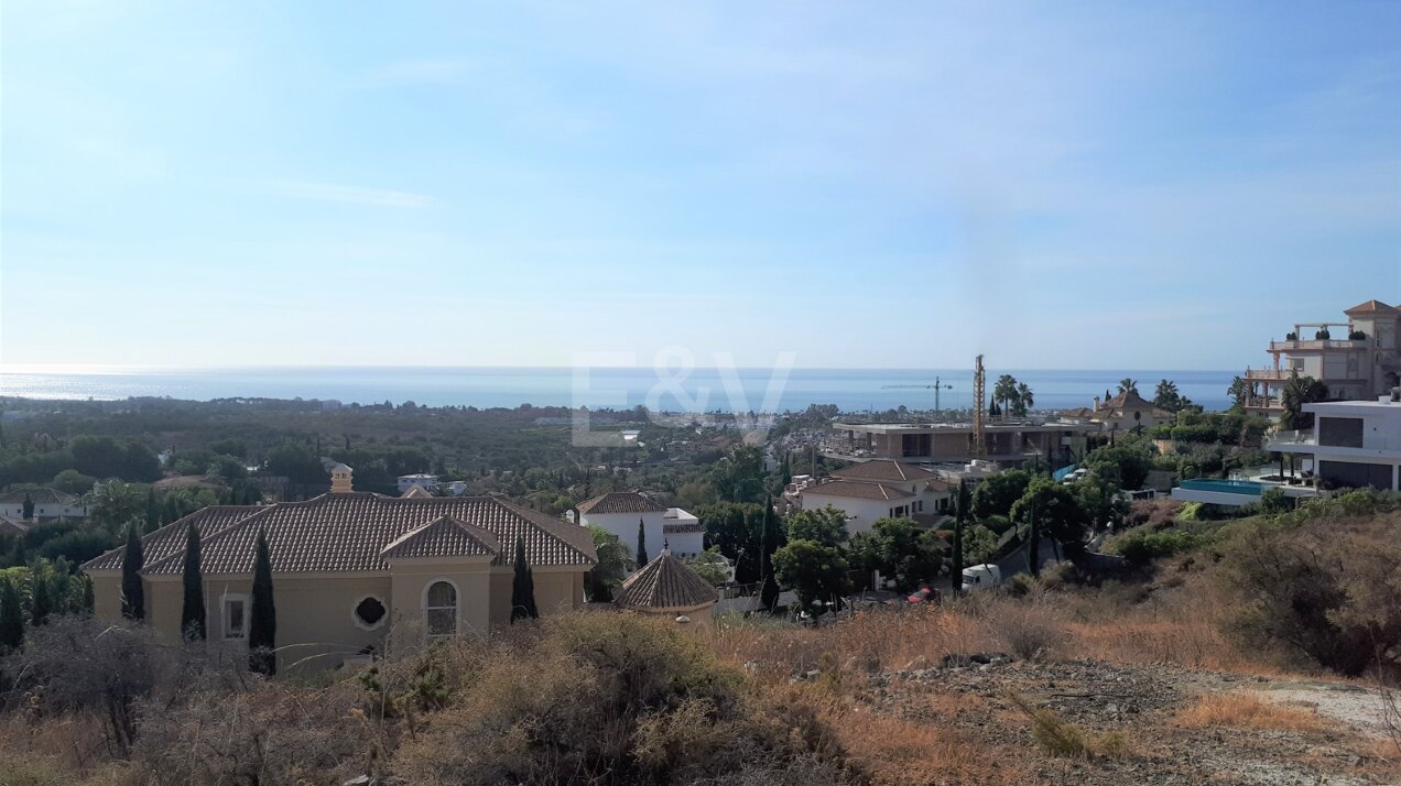 Great Plot in Los Flamingos Golf with panoramic sea views