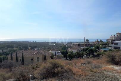 Stor tomt i Los Flamingos Golf med panoramautsikt över havet