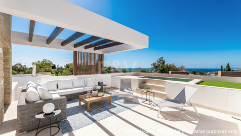 Exquisite Villa mit Ausblick in La Fuente an der Goldenen Meile