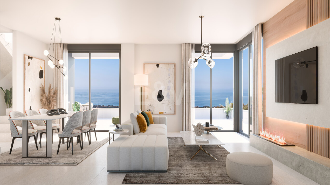 Luxuspenthouse in Altos de Los Monteros mit spektakulärem Ausblick