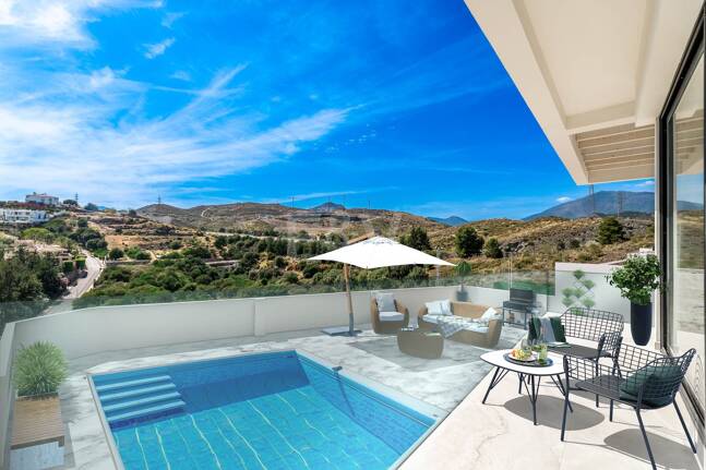 Nowoczesne La Alqueria Luksusowa Willa z wybitnym panoramem Widok