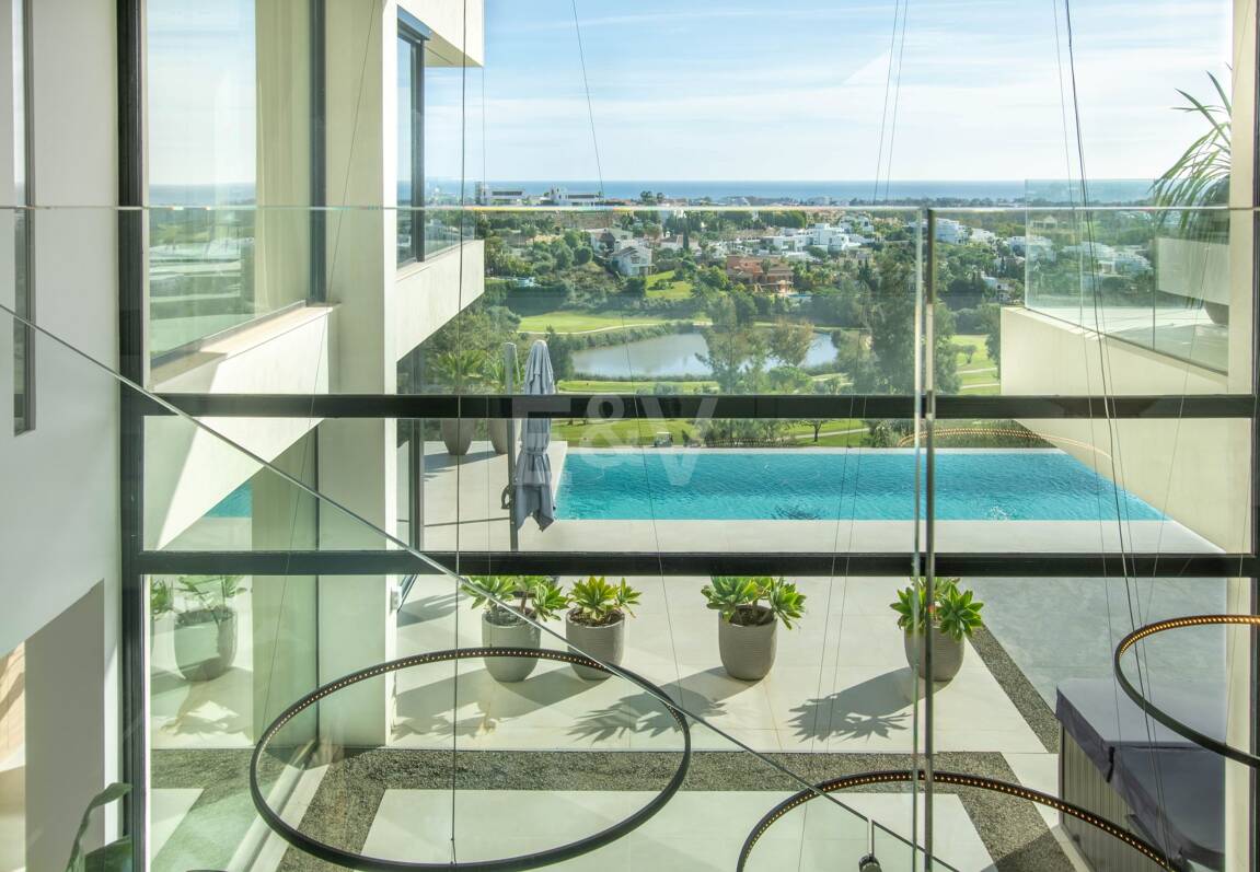 Stunning Frontline Golf Villa in La Alqueria with Panoramic Sea Views