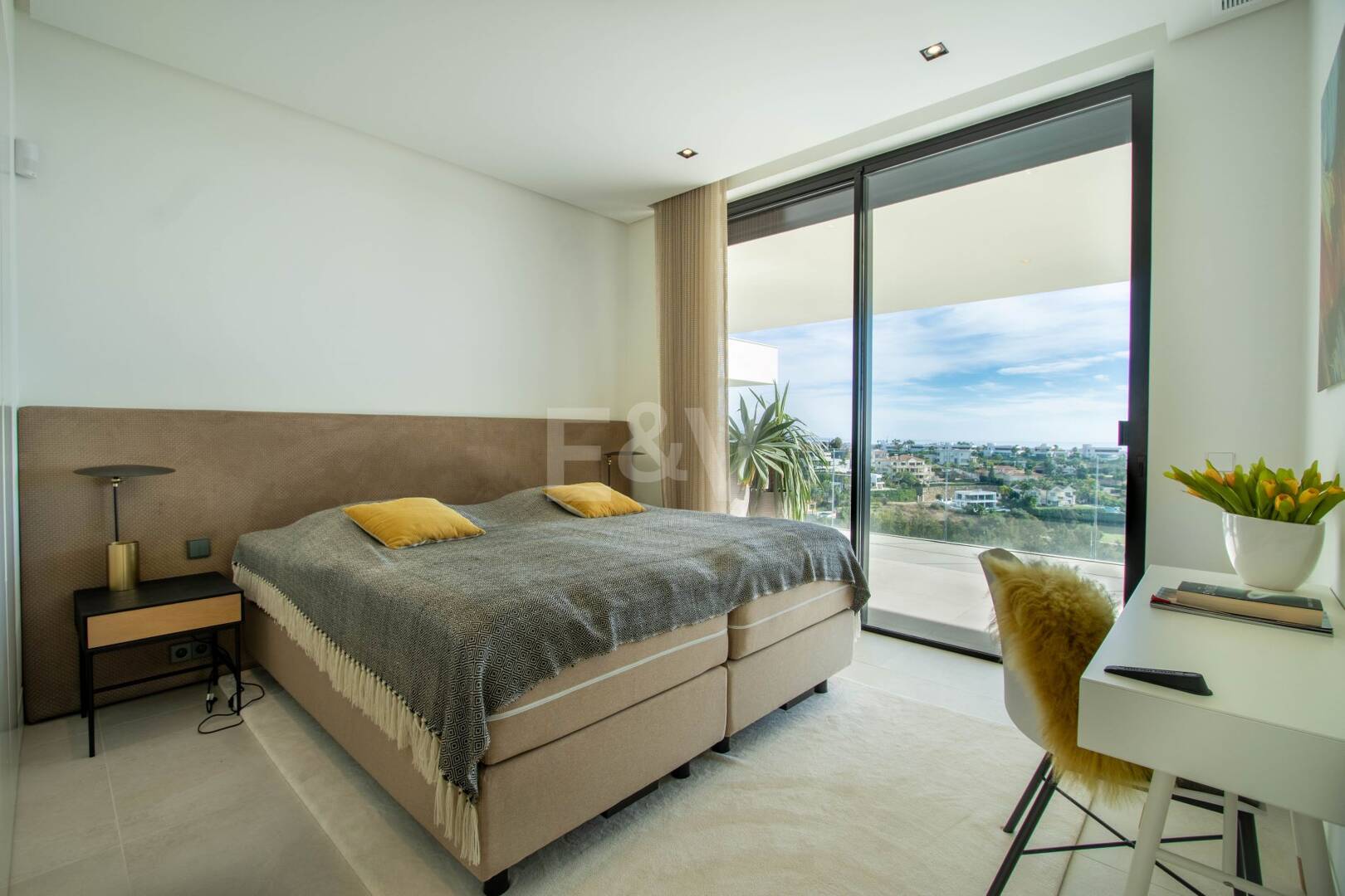 Stunning Frontline Golf Villa in La Alqueria with Panoramic Sea Views