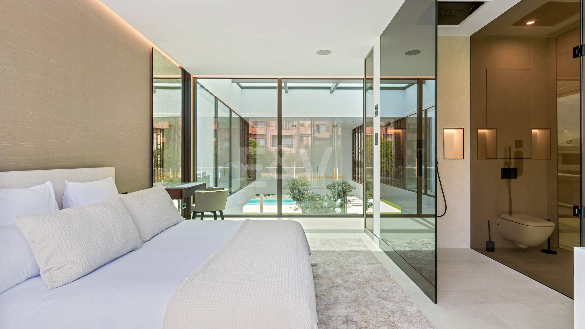 Sophisticated Contemporary Villa on the Golden Mile Steps from the Beach