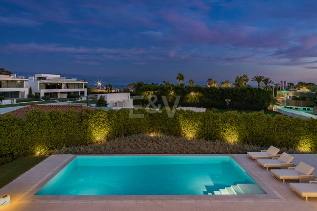 Sophisticated Contemporary Villa on the Golden Mile Steps from the Beach