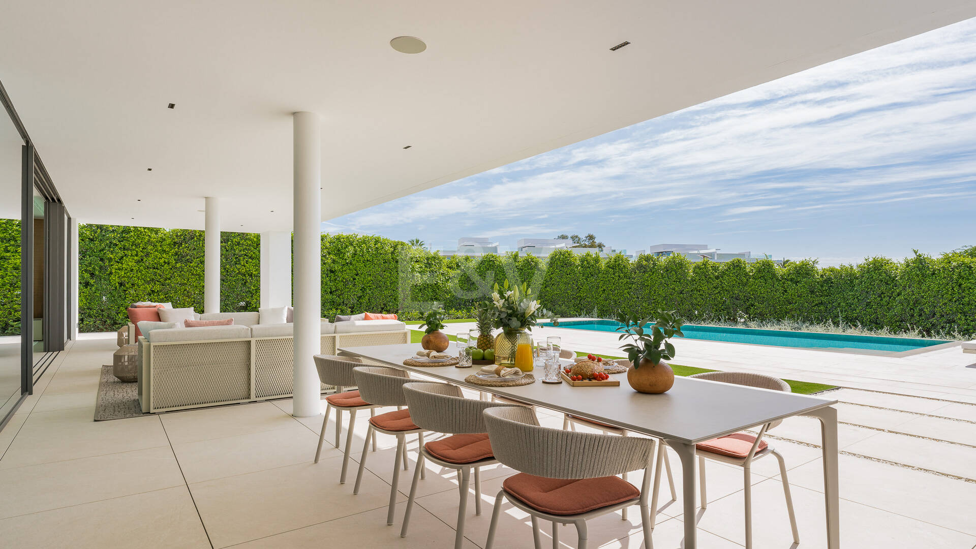 Sophisticated Contemporary Villa on the Golden Mile Steps from the Beach